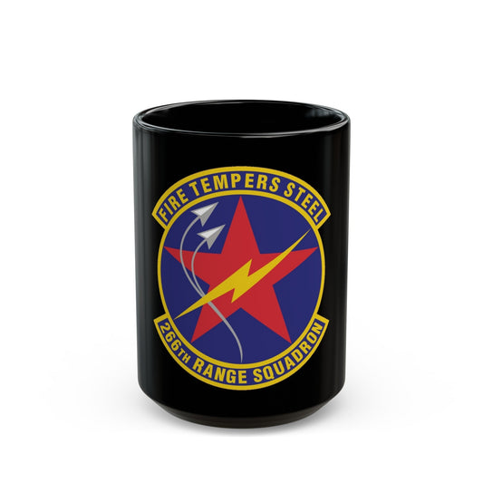 266th Range Squadron (U.S. Air Force) Black Coffee Mug-15oz-The Sticker Space