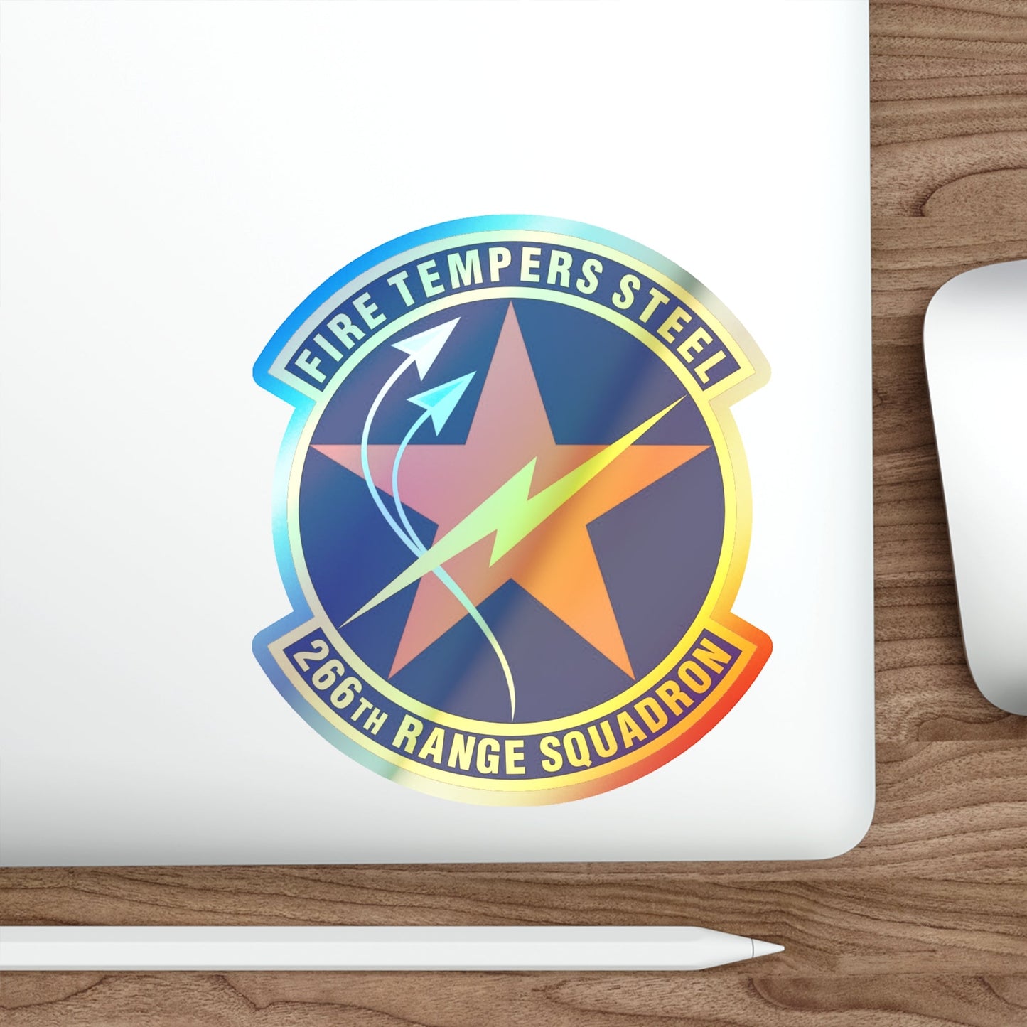 266th Range Squadron (U.S. Air Force) Holographic STICKER Die-Cut Vinyl Decal-The Sticker Space