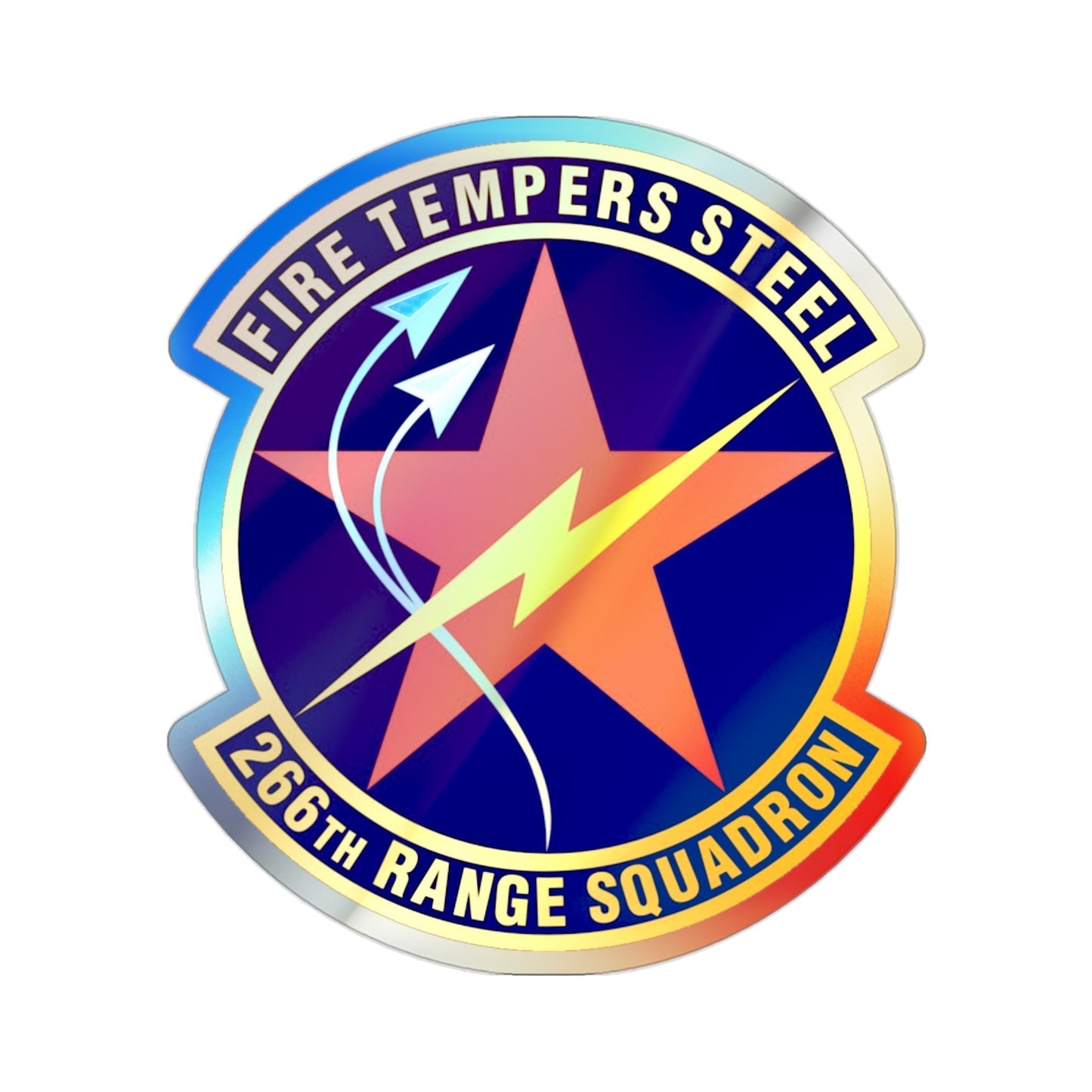 266th Range Squadron (U.S. Air Force) Holographic STICKER Die-Cut Vinyl Decal-2 Inch-The Sticker Space