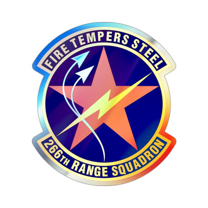 266th Range Squadron (U.S. Air Force) Holographic STICKER Die-Cut Vinyl Decal-3 Inch-The Sticker Space