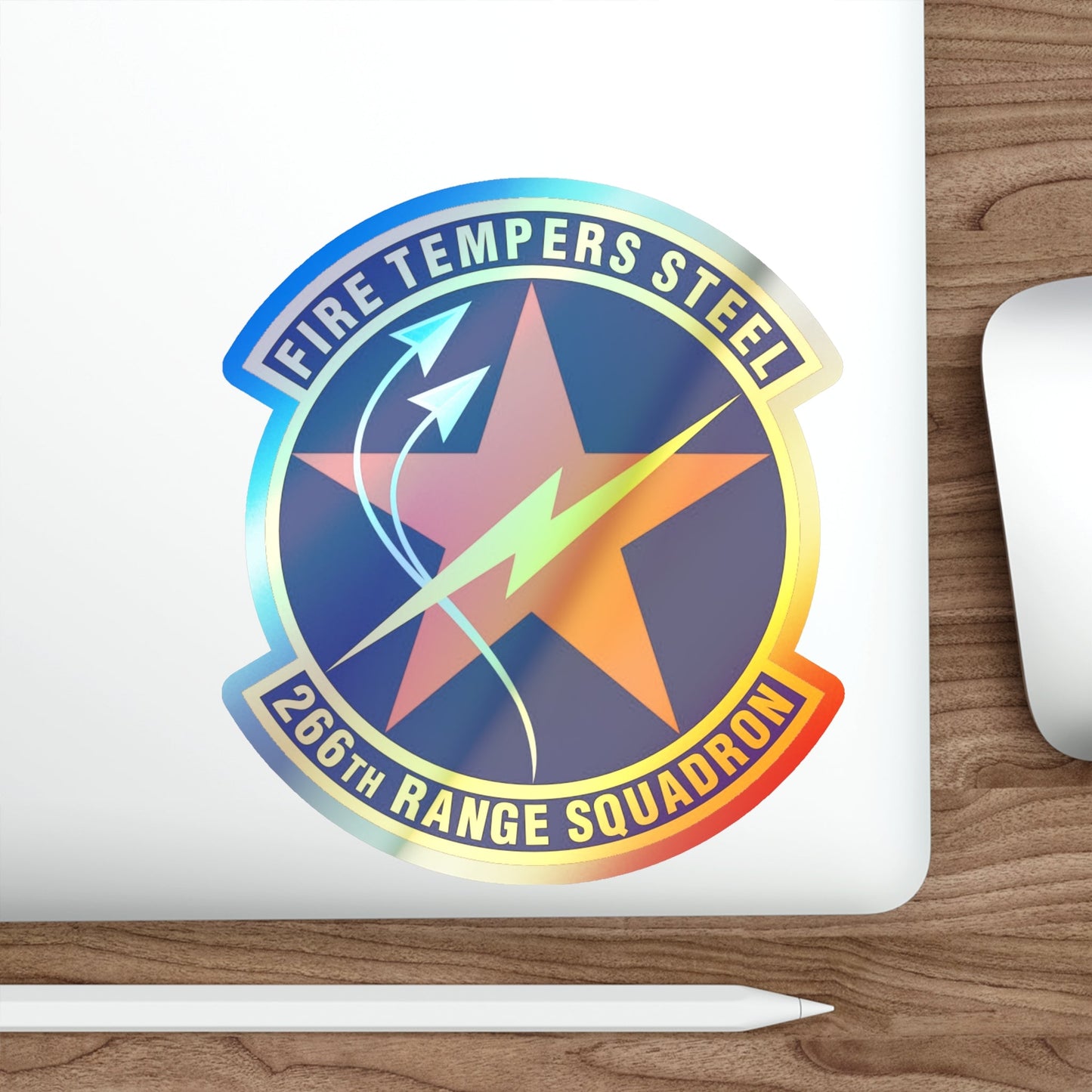 266th Range Squadron (U.S. Air Force) Holographic STICKER Die-Cut Vinyl Decal-The Sticker Space