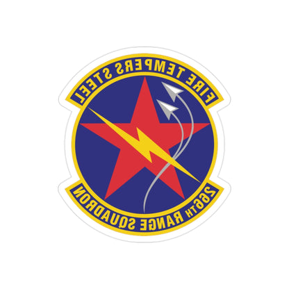 266th Range Squadron (U.S. Air Force) REVERSE PRINT Transparent STICKER-2" × 2"-The Sticker Space