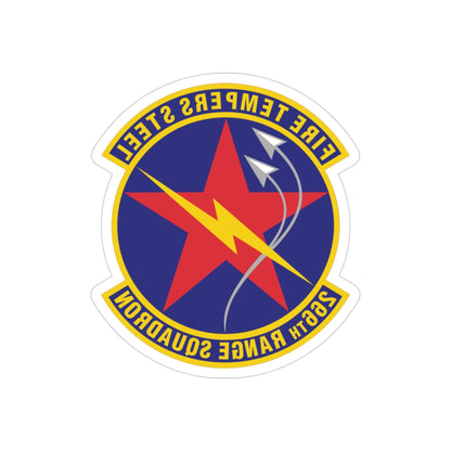 266th Range Squadron (U.S. Air Force) REVERSE PRINT Transparent STICKER-3" × 3"-The Sticker Space