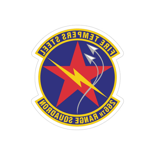 266th Range Squadron (U.S. Air Force) REVERSE PRINT Transparent STICKER-6" × 6"-The Sticker Space