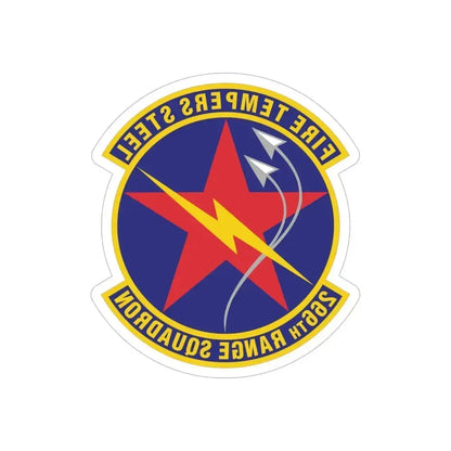 266th Range Squadron (U.S. Air Force) REVERSE PRINT Transparent Die-Cut STICKER 6 Inch Die-Cut Transparent - The Sticker Space