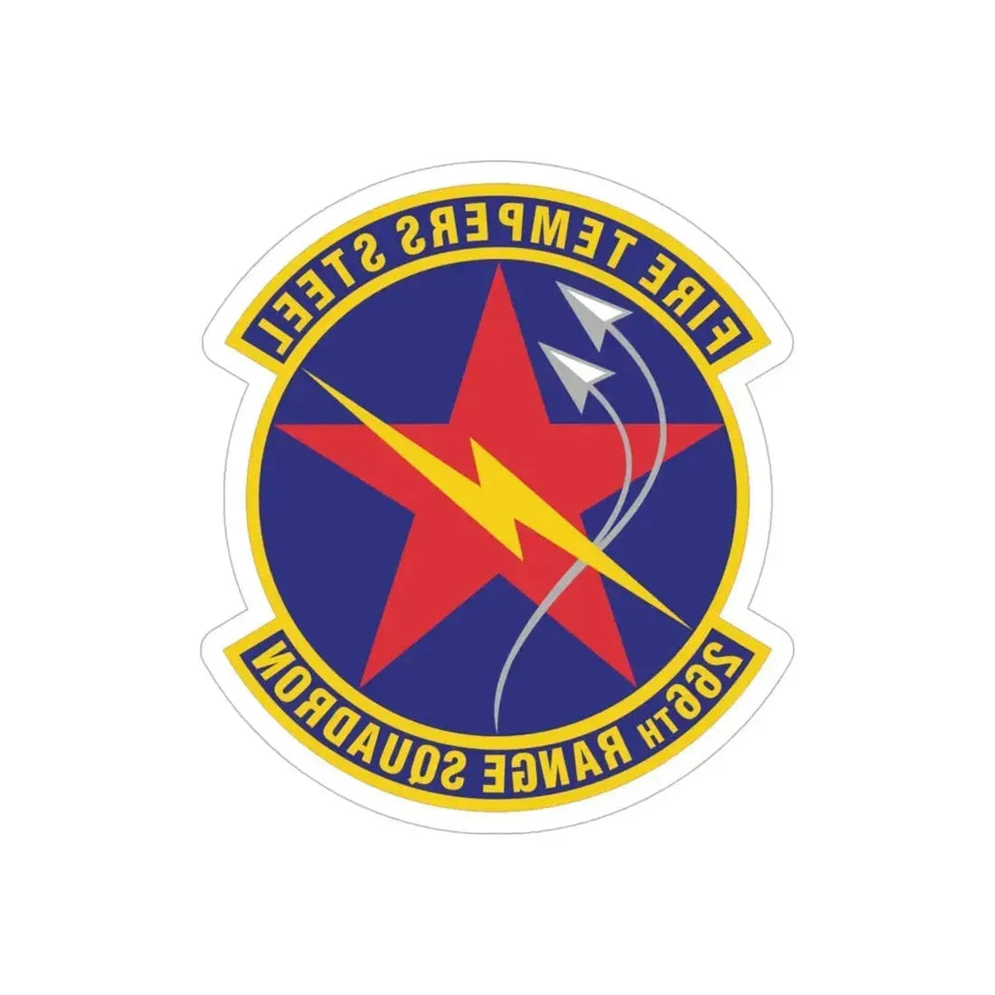 266th Range Squadron (U.S. Air Force) REVERSE PRINT Transparent Die-Cut STICKER - The Sticker Space