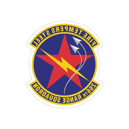 266th Range Squadron (U.S. Air Force) REVERSE PRINT Transparent Die-Cut STICKER - The Sticker Space
