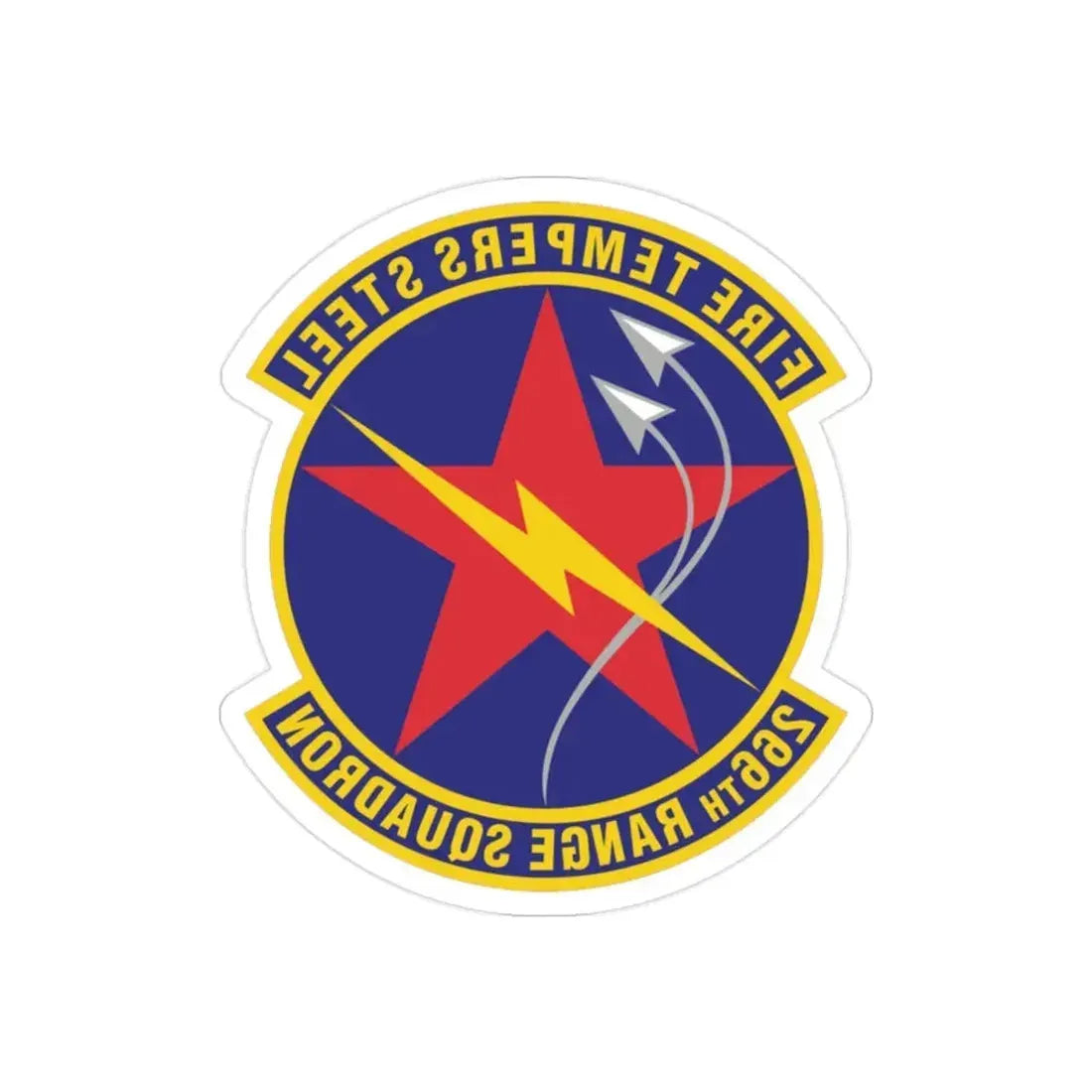 266th Range Squadron (U.S. Air Force) REVERSE PRINT Transparent Die-Cut STICKER - The Sticker Space