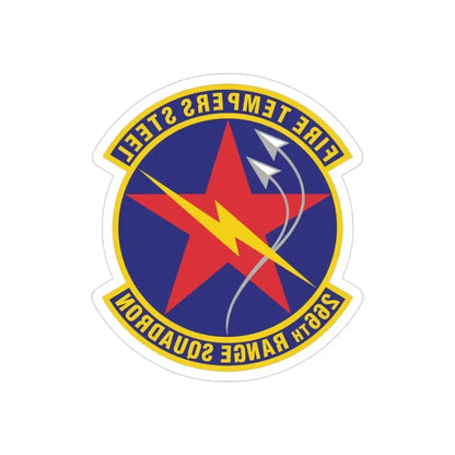 266th Range Squadron (U.S. Air Force) REVERSE PRINT Transparent Die-Cut STICKER - The Sticker Space