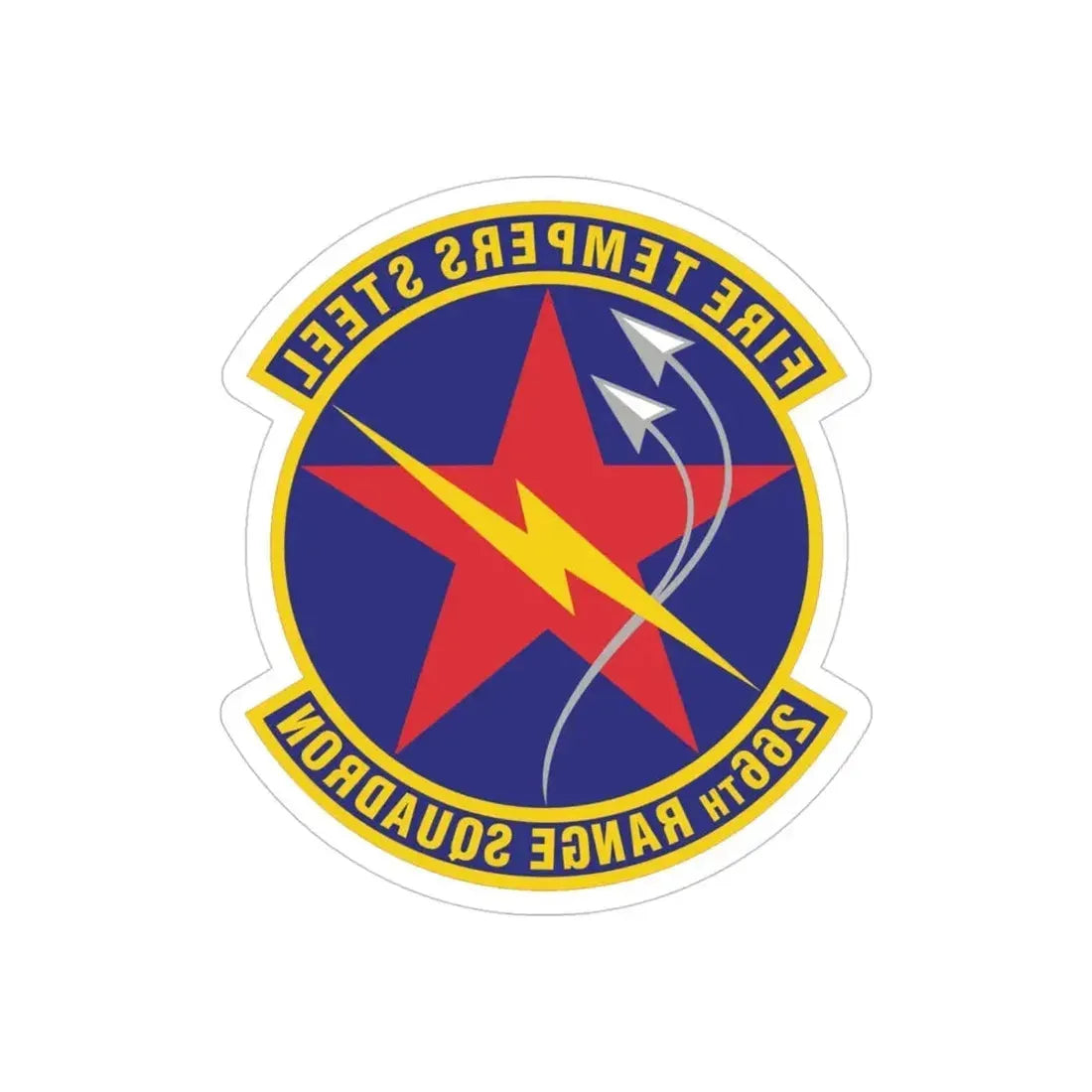 266th Range Squadron (U.S. Air Force) REVERSE PRINT Transparent Die-Cut STICKER - The Sticker Space