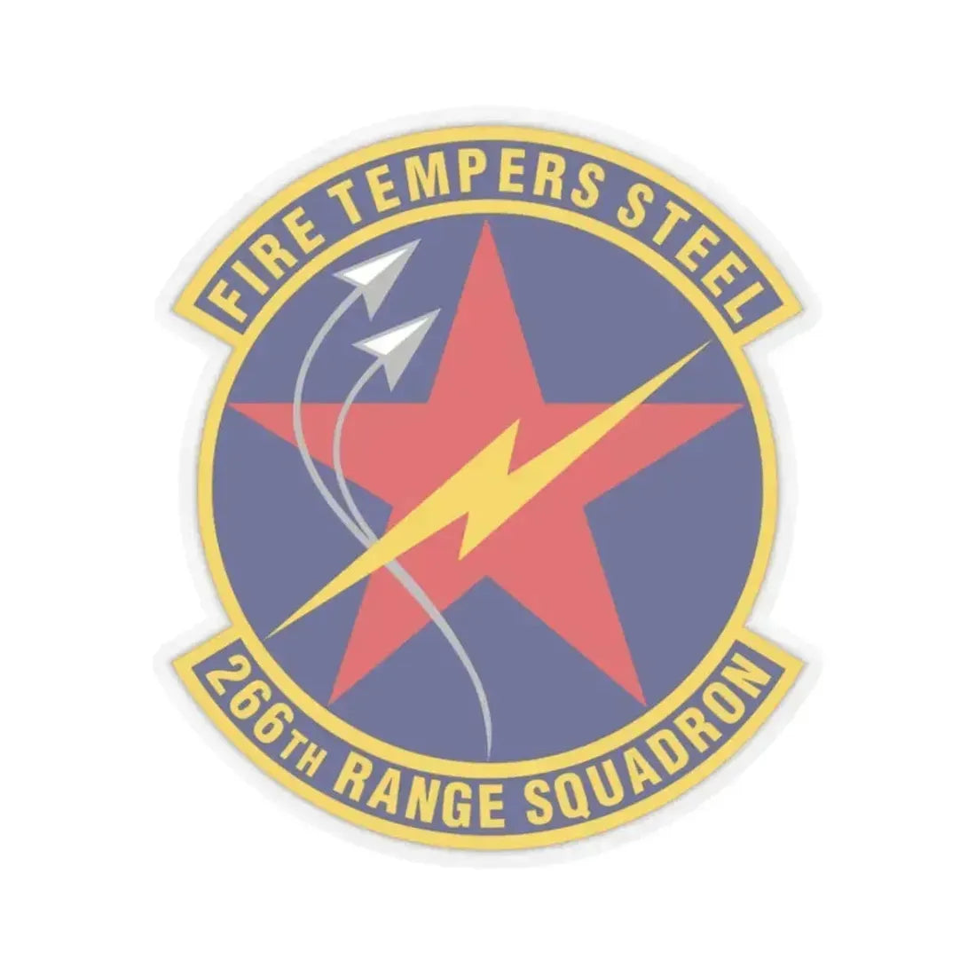 266th Range Squadron (U.S. Air Force) STICKER Vinyl Kiss-Cut Decal 3 Inch Transparent - The Sticker Space