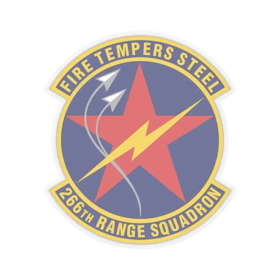 266th Range Squadron (U.S. Air Force) STICKER Vinyl Kiss-Cut Decal 6 Inch Transparent - The Sticker Space