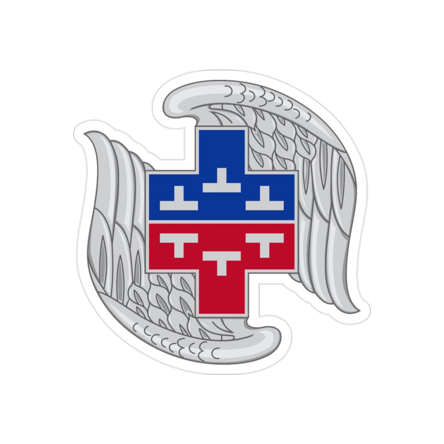 267 Aviation Battalion (U.S. Army) REVERSE PRINT Transparent STICKER-2" × 2"-The Sticker Space