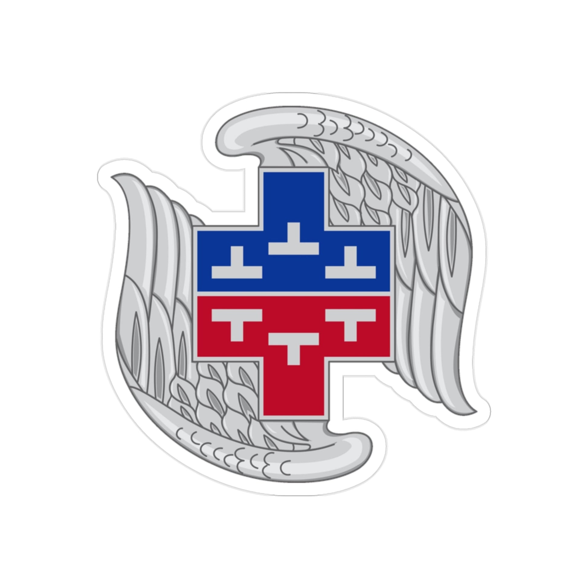 267 Aviation Battalion (U.S. Army) REVERSE PRINT Transparent STICKER-2" × 2"-The Sticker Space