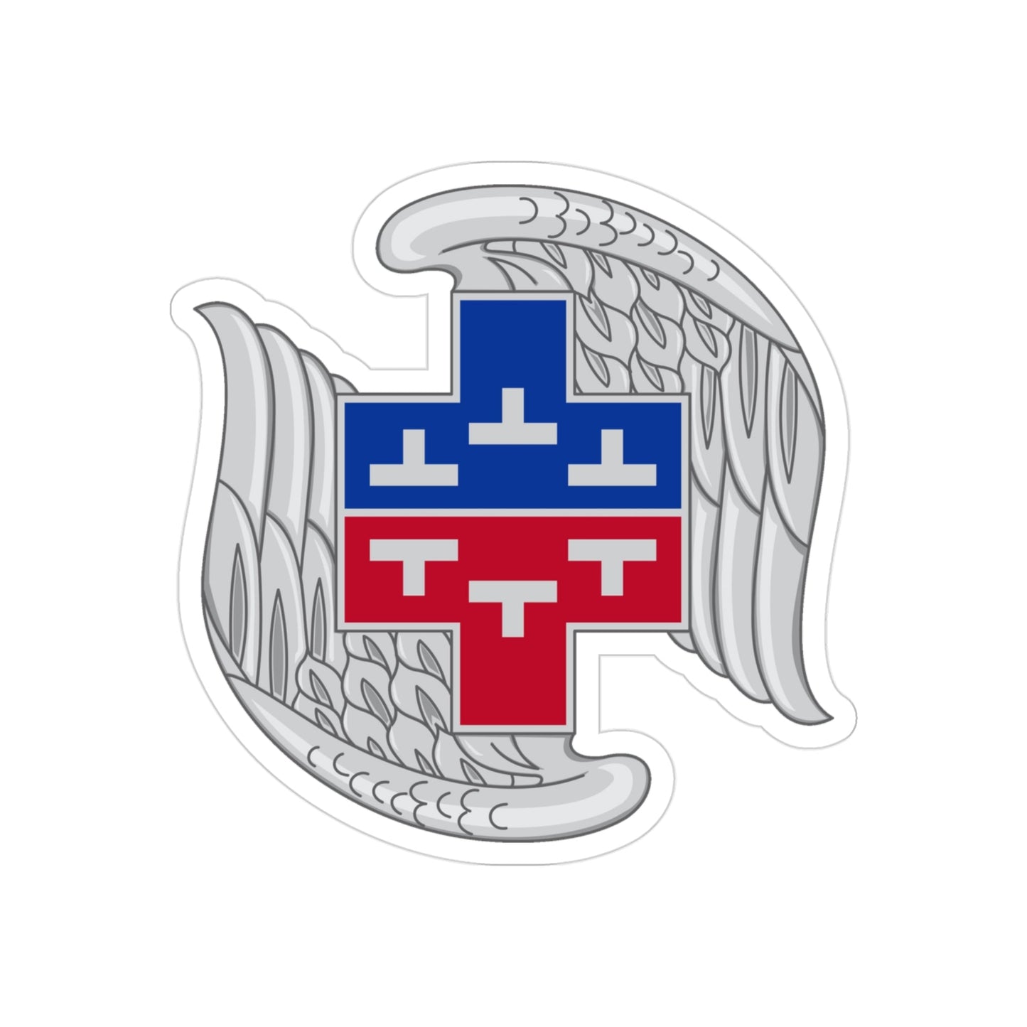 267 Aviation Battalion (U.S. Army) REVERSE PRINT Transparent STICKER-3" × 3"-The Sticker Space