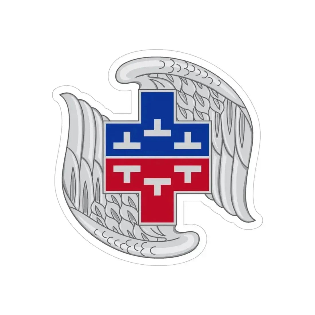 267 Aviation Battalion (U.S. Army) REVERSE PRINT Transparent Die-Cut STICKER 5 Inch Die-Cut Transparent - The Sticker Space