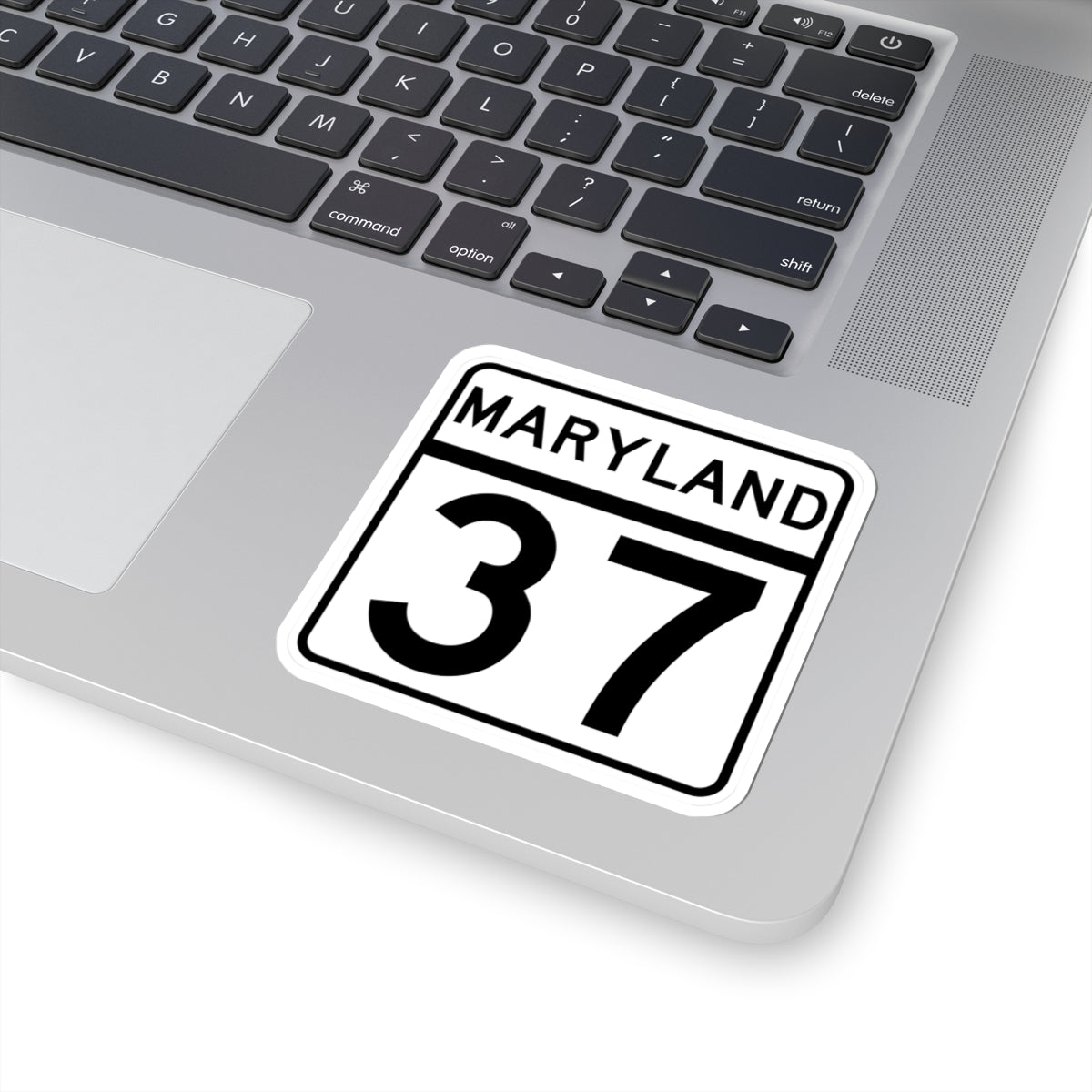 MD Route 37 (Maryland) (Road Sign) STICKER Vinyl Kiss-Cut Decal
