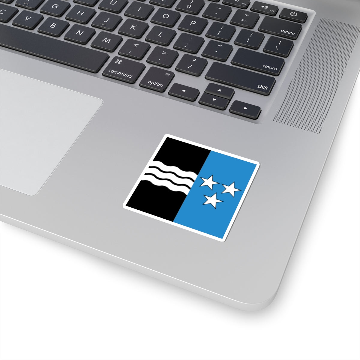 Flag of Canton of Aargau (Switzerland) STICKER Vinyl Kiss-Cut Decal