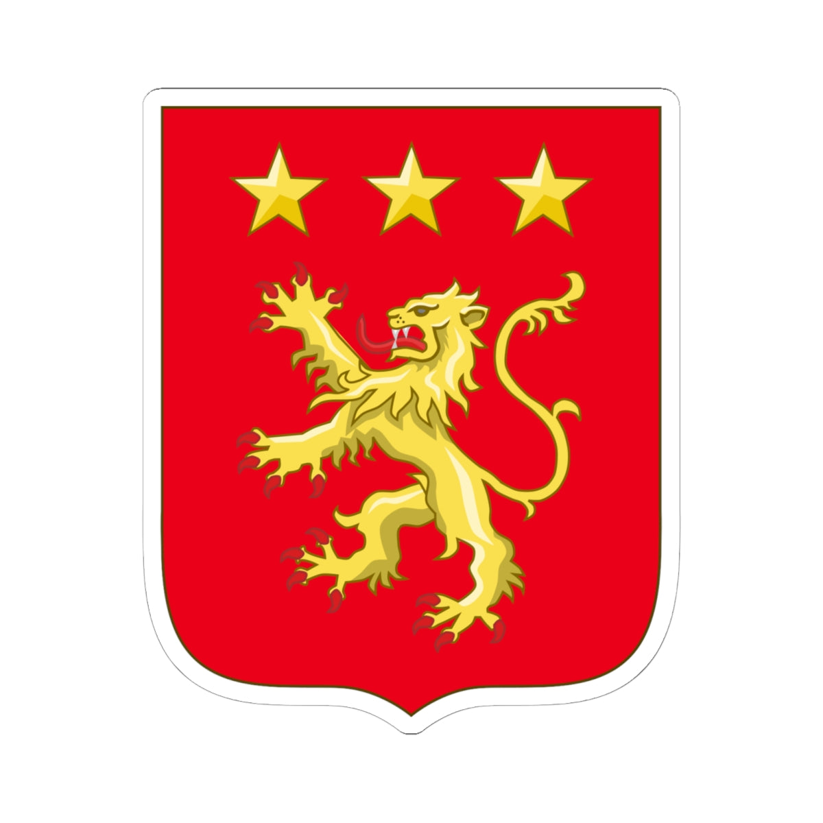 Arms of De Laborde de Montpezat (Denmark) (Coat of Arms) STICKER Vinyl Kiss-Cut Decal