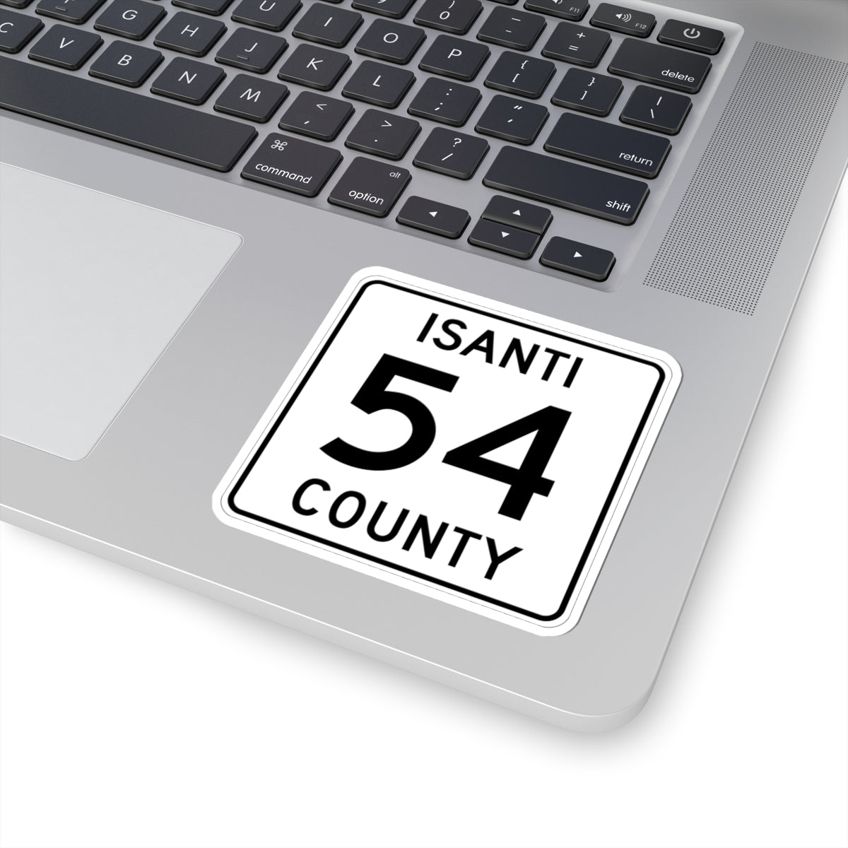 Isanti County 54 MN (Minnesota) (Road Sign) STICKER Vinyl Kiss-Cut Decal
