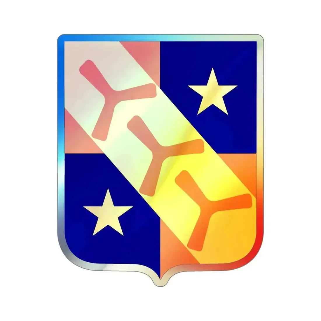 268 Aviation Battalion 2 (U.S. Army) Holographic STICKER Die-Cut Vinyl Decal 5 Inch Holographic - The Sticker Space