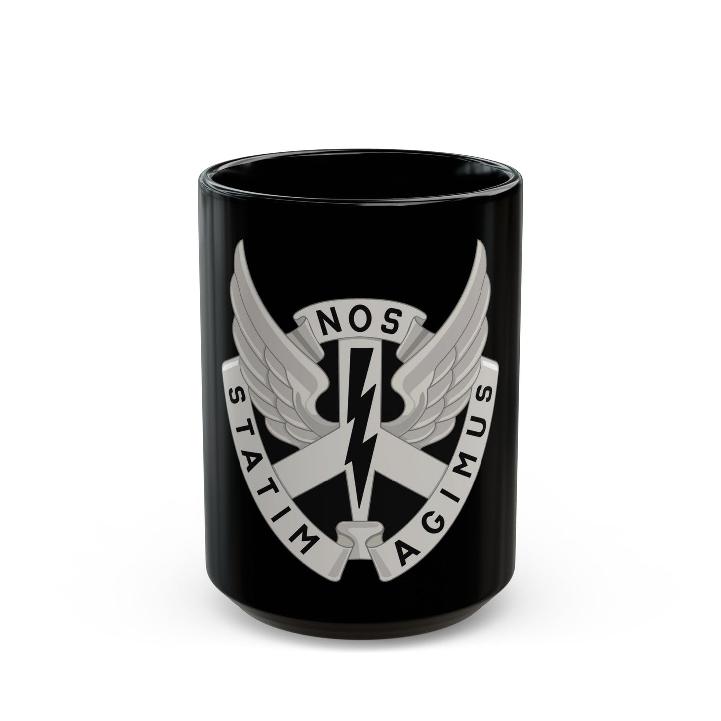 268 Aviation Battalion (U.S. Army) Black Coffee Mug-15oz-The Sticker Space