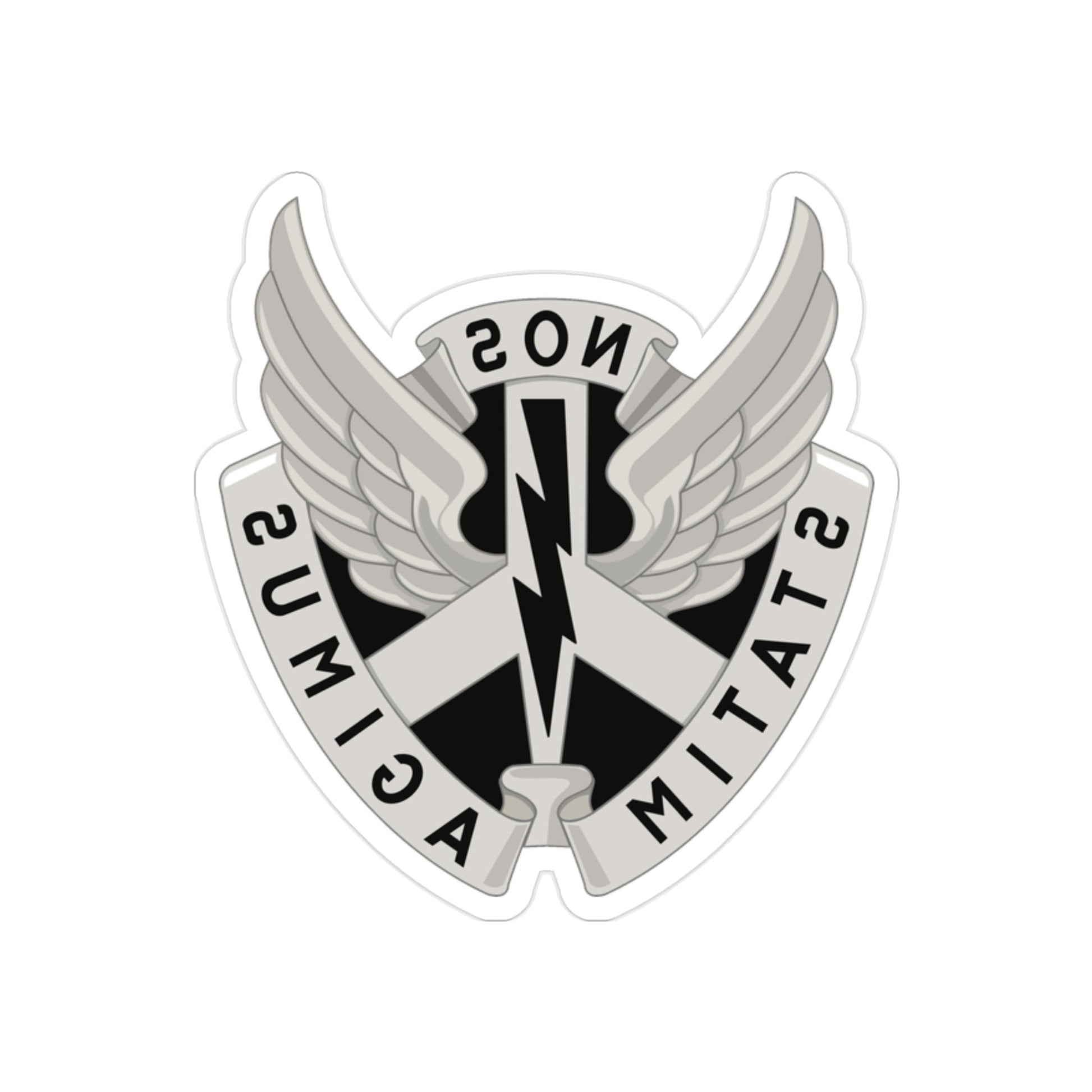 268 Aviation Battalion (U.S. Army) REVERSE PRINT Transparent STICKER-2" × 2"-The Sticker Space