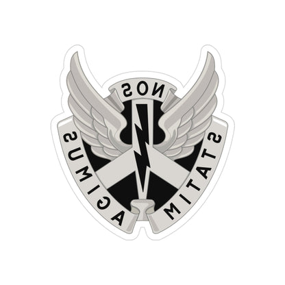 268 Aviation Battalion (U.S. Army) REVERSE PRINT Transparent STICKER-3" × 3"-The Sticker Space