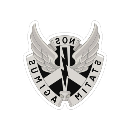 268 Aviation Battalion (U.S. Army) REVERSE PRINT Transparent STICKER-4" × 4"-The Sticker Space