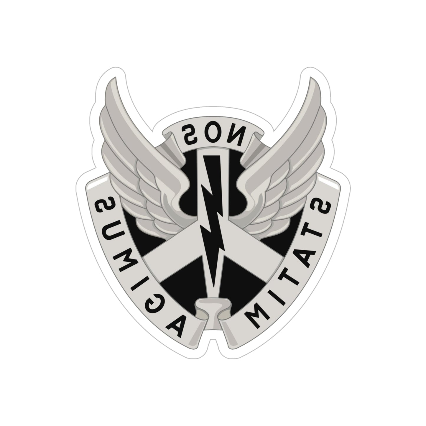 268 Aviation Battalion (U.S. Army) REVERSE PRINT Transparent STICKER-6" × 6"-The Sticker Space