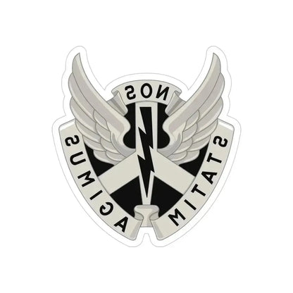 268 Aviation Battalion (U.S. Army) REVERSE PRINT Transparent Die-Cut STICKER 4 Inch Die-Cut Transparent - The Sticker Space