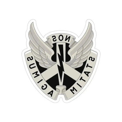 268 Aviation Battalion (U.S. Army) REVERSE PRINT Transparent Die-Cut STICKER 5 Inch Die-Cut Transparent - The Sticker Space