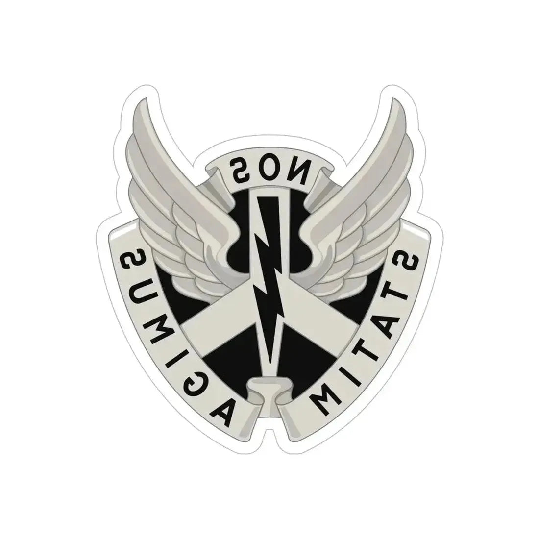 268 Aviation Battalion (U.S. Army) REVERSE PRINT Transparent Die-Cut STICKER 6 Inch Die-Cut Transparent - The Sticker Space