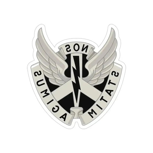 268 Aviation Battalion (U.S. Army) REVERSE PRINT Transparent Die-Cut STICKER 6 Inch Die-Cut Transparent - The Sticker Space