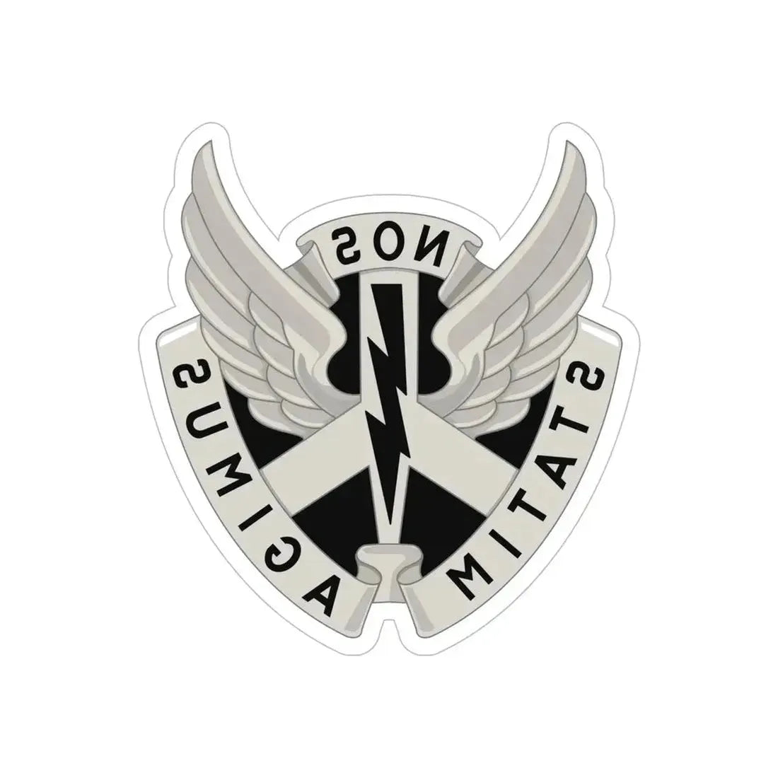 268 Aviation Battalion (U.S. Army) REVERSE PRINT Transparent Die-Cut STICKER - The Sticker Space