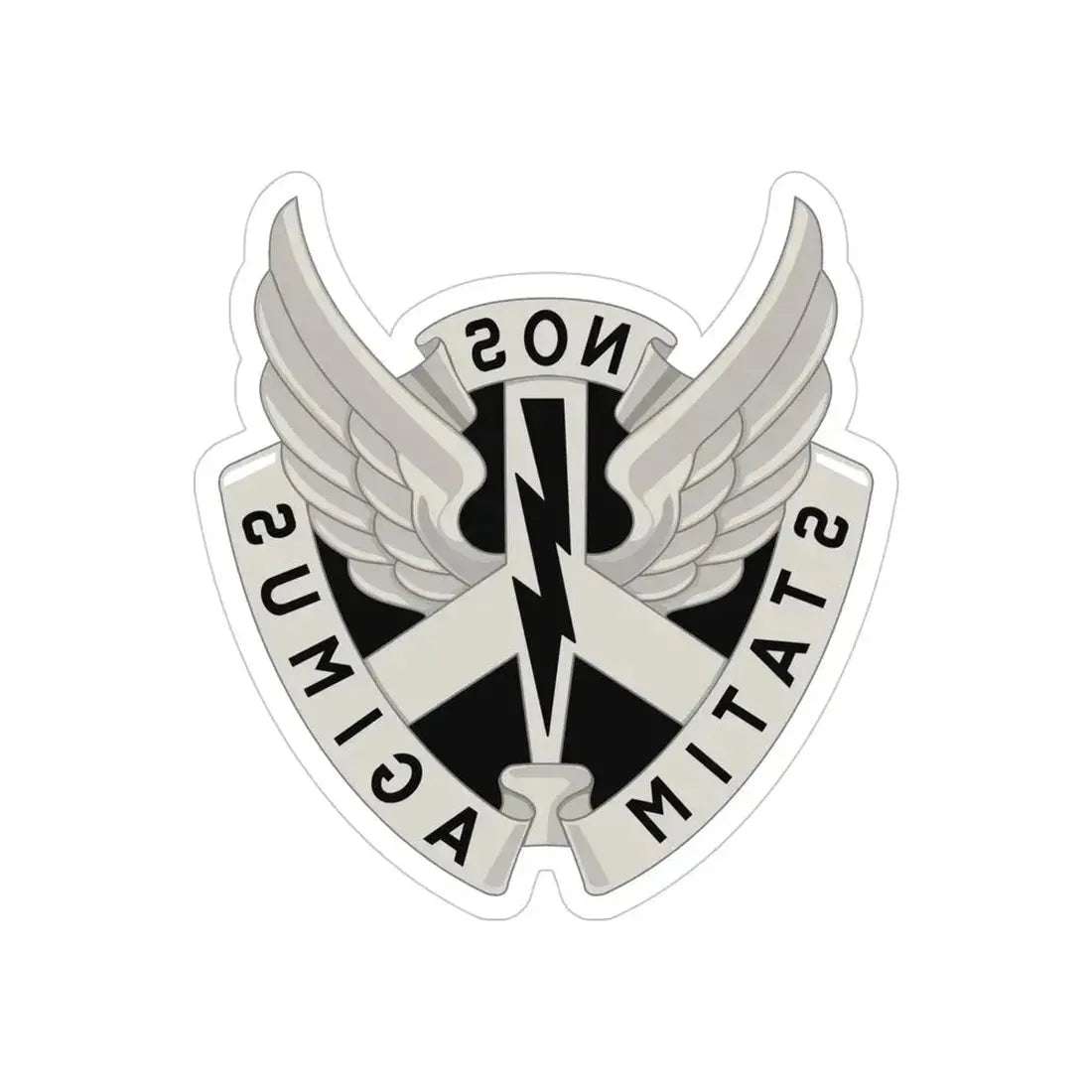 268 Aviation Battalion (U.S. Army) REVERSE PRINT Transparent Die-Cut STICKER - The Sticker Space