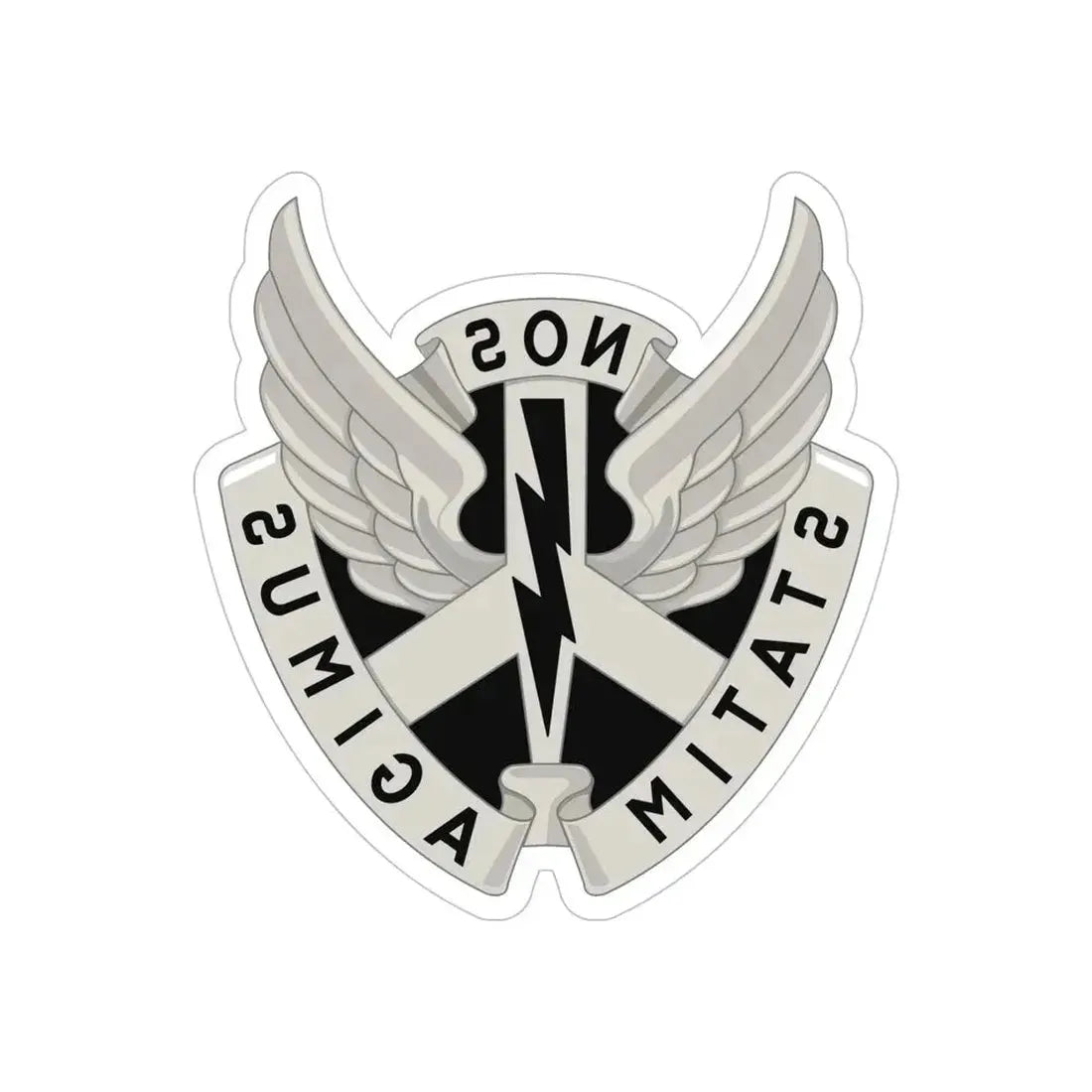 268 Aviation Battalion (U.S. Army) REVERSE PRINT Transparent Die-Cut STICKER - The Sticker Space