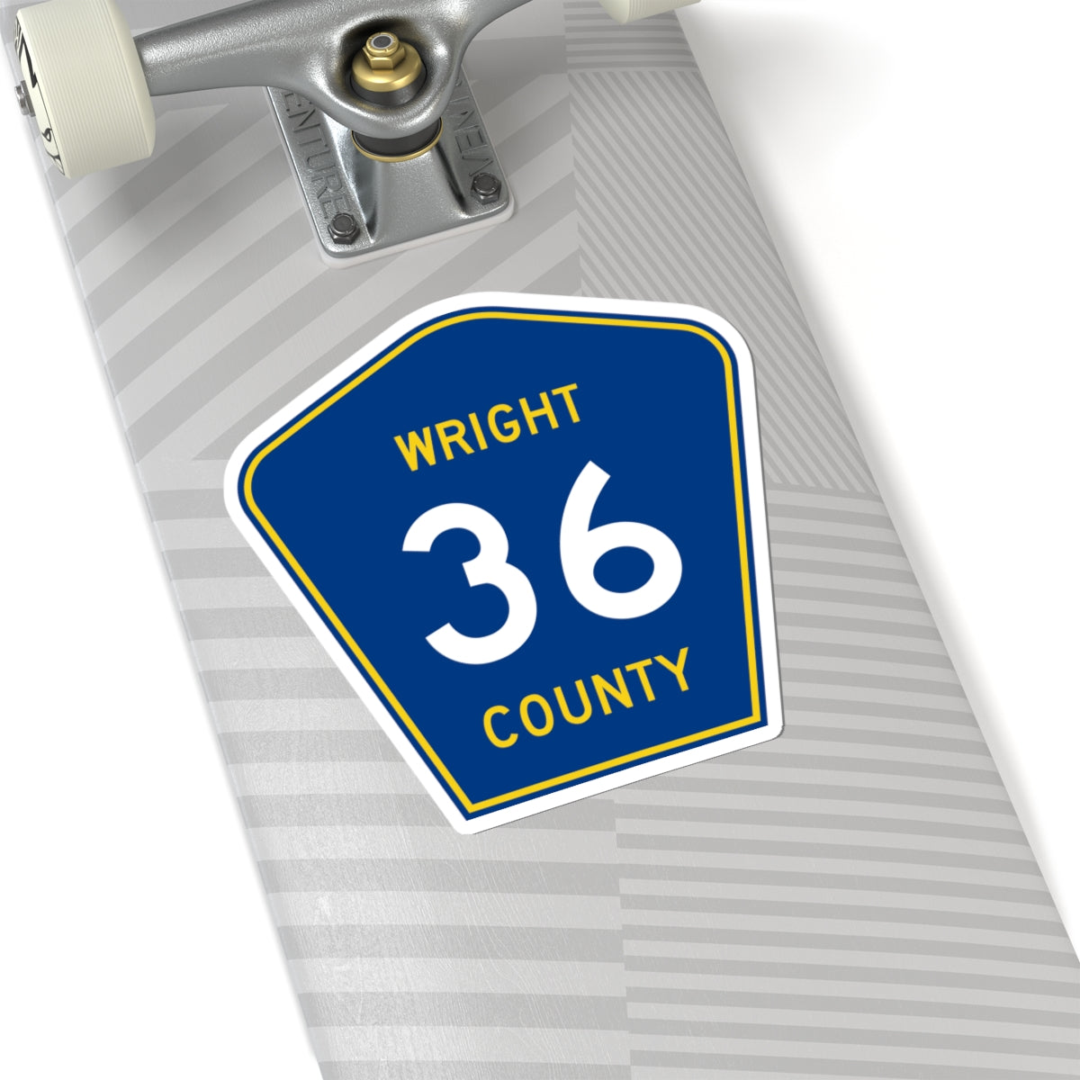 Wright County Route 36 (Minnesota) (Road Sign) STICKER Vinyl Kiss-Cut Decal