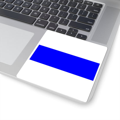 Flag of Zug (Switzerland) STICKER Vinyl Kiss-Cut Decal
