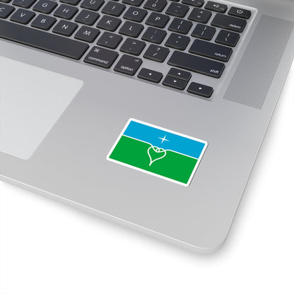 Flag of Povorovo Moscow oblast (Russia) STICKER Vinyl Kiss-Cut Decal