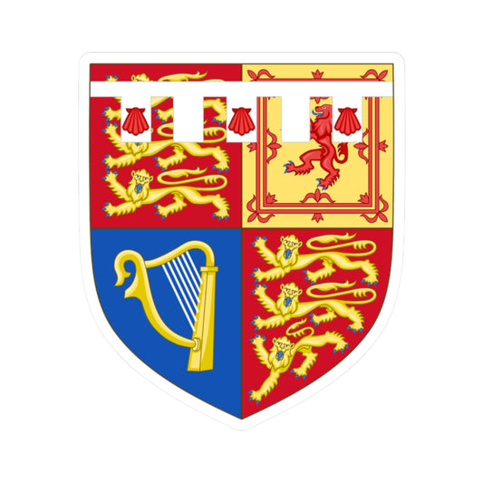 Arms of Harry Duke of Sussex 2015-2022 (United Kingdom) (Coat of Arms) STICKER Vinyl Kiss-Cut Decal