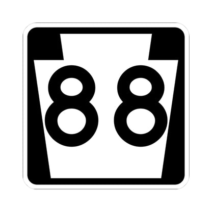 PA-88 (Pennsylvania) (Road Sign) STICKER Vinyl Kiss-Cut Decal