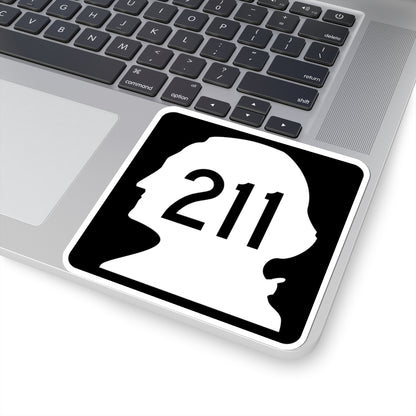 WA-211 (Washington) (Road Sign) STICKER Vinyl Kiss-Cut Decal