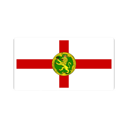 Flag of Alderney (United Kingdom) STICKER Vinyl Kiss-Cut Decal