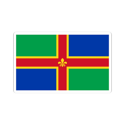 Lincolnshire flag (England) STICKER Vinyl Kiss-Cut Decal