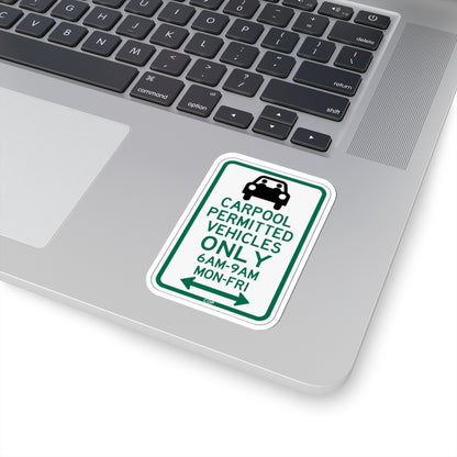 PBOT Road sign P4451D (Oregon) (Road Sign) STICKER Vinyl Kiss-Cut Decal