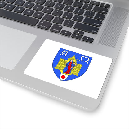 Flag of Montpellier (France) STICKER Vinyl Kiss-Cut Decal