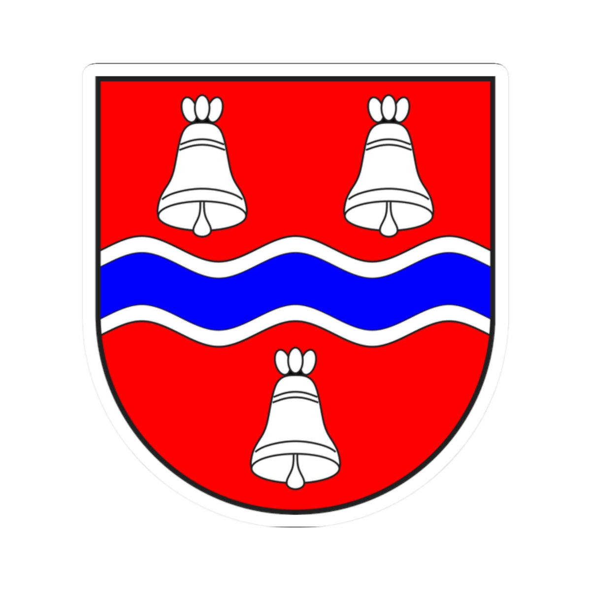 Savognin wappen (Switzerland) (Coat of Arms) STICKER Vinyl Kiss-Cut Decal