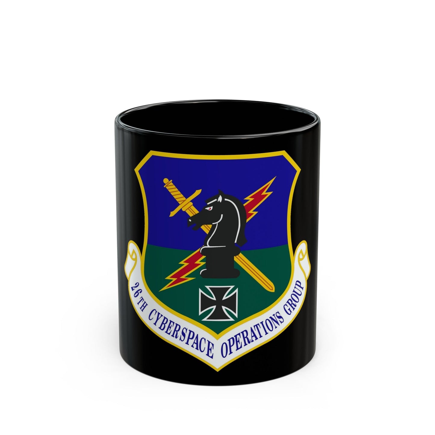 26th Cyberspace Operations Group (U.S. Air Force) Black Coffee Mug-11oz-The Sticker Space