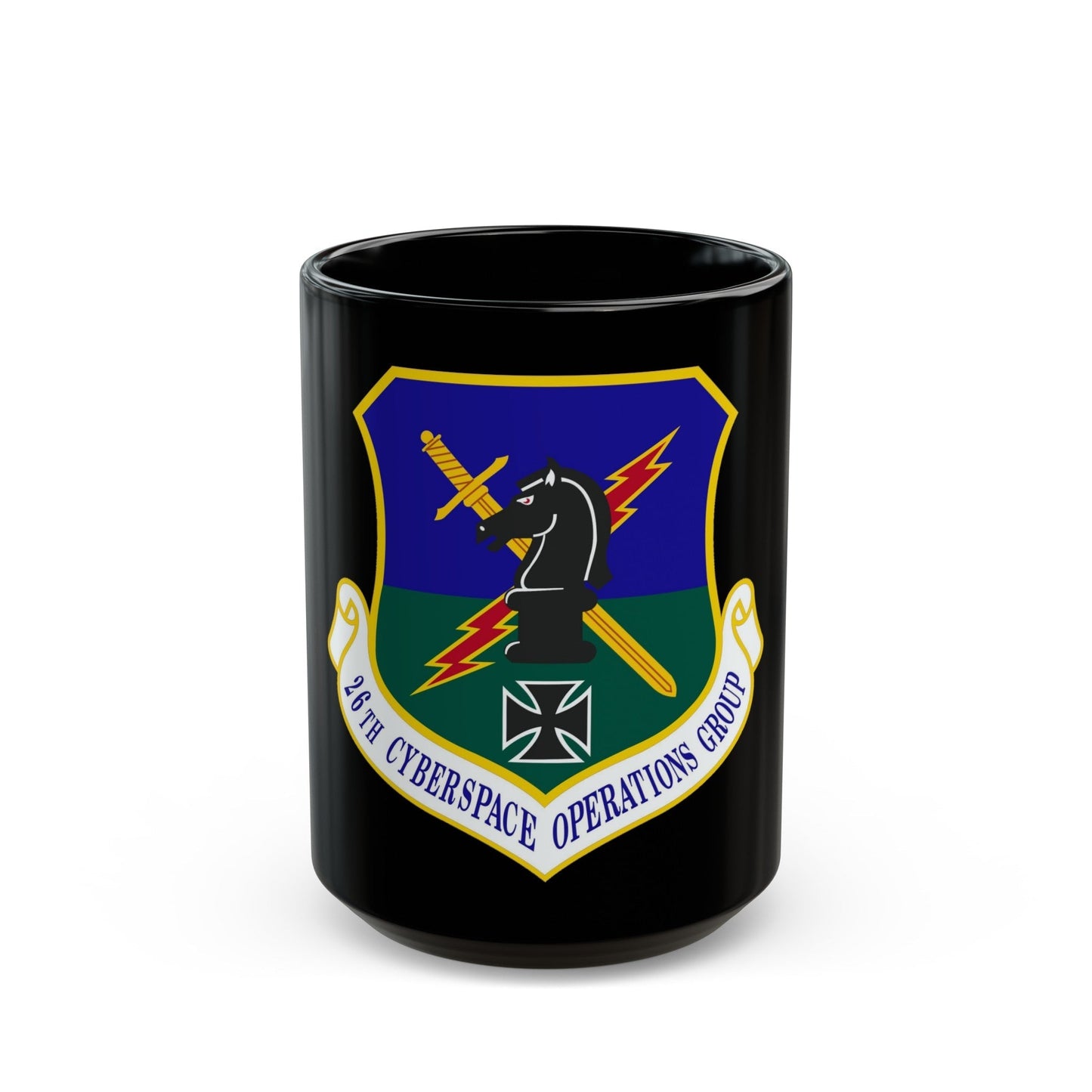 26th Cyberspace Operations Group (U.S. Air Force) Black Coffee Mug-15oz-The Sticker Space